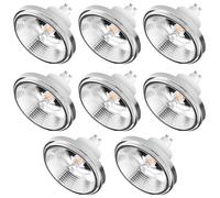 TPMAFF Bombilla LED ES111 GU10 de 15 W, 1500 lúmenes, reflector reflector (equivalente a 120 W), ángulo de haz de 45°, 85-265 V CA, no regulable (juego de 8)