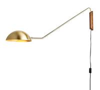 TPMAFF Luces de Pared para Dormitorio,lámparas de Pared con Cable enchufable,Brazo oscilante de 43"(110 cm),Aplique de Pared para Sala de Estar Interior (Bombilla no incluida)