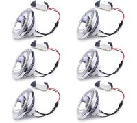 TPMAFF Paquete de 6 bombillas LED AR111 reflectoras, COB 15 vatios (120 vatios equivalentes) 1425 lúmenes, bombilla de inundación con base de G53, con controlador LED 85-265 V CA, no regulable