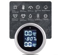TPMS inalámbrico para motocicleta con 2 sensores externos - Sistema de monitoreo de presión y temperatura de los neumáticos en tiempo real para bicicletas - Dispositivo de visualización LCD - IP67
