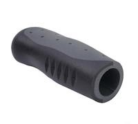 Tpr - Puños de goma para manillar de bicicleta con absorción de impactos para barras de 22,2 mm, reposamanos ergonómicos antideslizantes para bicicletas de montaña, color negro, par largo y corto