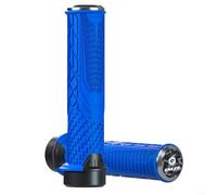 TPR Rubber Based Silicone Bicycle Grips for Mountain Trekking Road Bikes Lockable antideslizante Ergonomic Handlebar Grip Set (azul)