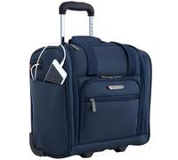 TPRC Smart Under Seat Carry-On Luggage with USB Charging Port, Navy Blue, Underseater 15-Inch