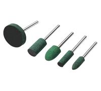 TPSC7 Juego de 5 cabezales pulido goma, piedra amolar montada en abrasivo, rueda, amoladora matriz, herramientas rotativas .AT7