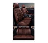 TPSOBRU Fundas Asientos Coche para VW para Polo para Atlas para Jetta para Bora EOS para Sharan para Variant para Beetle para Scirocco UP Fundas Cobertura Completa(E Coffee 5 Seat)