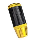 TPSOBRU Perilla Cambio Marchas Coche Cabezal Cambio Marchas Aluminio Antideslizante 95Mm Reemplazo Perilla Peso Extensión Compatible Mayoría Transmisiones Manuales(Golden)