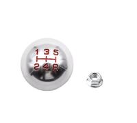 TPSOBRU Perilla Cambio Marchas Coche Para Fit Para Civic Para City FD2 FN2 EP3 TIPO R DC2 DC5 AP1 AP2 S2000 F20C Aluminio 5/6 Velocidad Forma Bola Perilla Cambio Marchas M10 * 1.5(5 Speed Silver)