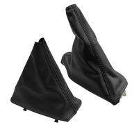 TPSOBRU Perilla Cambio Marchas Coche Para Ford Para Falcon FG FGX FPV G6/6E Para Turbo XR6/8 Para Sprint Perilla Cambio Marchas Mano Polaina Freno Cubierta Funda Collar(Combo 2pcs)