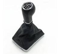 TPSOBRU Perilla Cambio Marchas Coche Para Opel Para ASTRA H Pomo Cambio Marchas Palanca Cambios Funda Fuelle Puños Freno Mano Estacionamiento Antideslizante Collar Caja(5 Speed Gear Shift R)