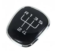 TPSOBRU Perilla Cambio Marchas Coche Para Skoda Para Octavia A6 A7 A5 Para Fabia 2 MK2 Para Combi Para Superb Black 5/6 Velocidad Perilla Palanca Cambios Emblema Superior(5 Speed)