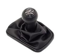 TPSOBRU Perilla Cambio Marchas Coche Para VW Para Golf Para Bora Para Jetta MK4 1999-2004 Perilla Cambio Cubierta Antipolvo Manual 5/6 Velocidades(Black frame 6 speed)