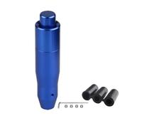 TPSOBRU Perilla Cambio Marchas Coche Perilla Cambio Automática Botón Pulsador Metal Automóvil Manija Palanca Cambios Aluminio Cabezal Larga Mayoría Transmisiones(145mm blue)