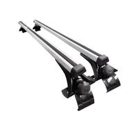 TPSOBRU Rieles Techo Coches Kit Portaequipajes Universal para Coche 125 135 Cm Sin Necesidad Rieles Techo Aleación Aluminio Barra Transversal Sedán Delantero Y Baca(C)