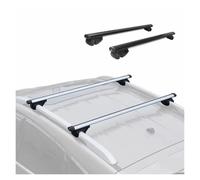 TPSOBRU Rieles Techo Coches Portaequipajes Universal para Coche De 120 O 135 Cm con Barras Transversales Originales Kayak Snowboard (2 Unidades) Delantero Y Baca(Silver 1.35M)