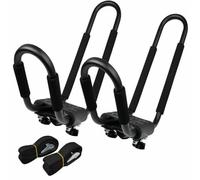 TPSOBRU Rieles Techo Coches Portaequipajes Universal para Kayak Canoa Remo Surf Esquí Accesorios Barcos 2 Unidades Delantero Y Baca