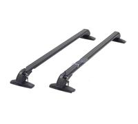 TPSOBRU Rieles Techo Coches Portaequipajes Universal Techo Coche Cerradura Barra Riel Aluminio Negro Pieza Modificación 1 Par Delantero Y Baca(D)