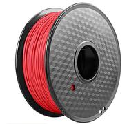 TPU Filament 1.75mm, 3D Printer Filament 1kg, for 3D Printer and 3D Pen-White(Red)