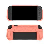 TPU Funda Protectora para Switch 2 Consola de Juegos, Suave de Una Sola Pieza Anti-caída Anti-arañazos Base Insertable Cubierta Protectora para Switch 2 Consola de Juegos de Mano Accesorios (Naranja)