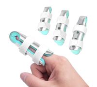 Tpubmity 3 Piezas Férula de dedo, Riel para dedos, Ajustable Protector Dedos Mano, Protectores de Dedos Cobertura, Inmovilización De Nudillos Férula Dedo Pequeño, Para Dedo Rotos, Torcidos(S,M,L)