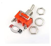 TPUOTI 1 interruptor de palanca E-TEN1021 SPST de 2 pines de 2 terminales de encendido y apagado 15 A 250 V (color: E Ten1021)