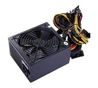 TPUOTI 2600W 180V-240V ATX ETH Bitcoin Mining Fuente de alimentación 95% de eficiencia Soporte 8 tarjetas de visualización GPU para PC BTC Bitcoin Miner