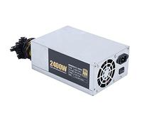 TPUOTI 3200/2600/2400/2000W ETH Bitcoin Mining Fuente de alimentación 180-240V 10x6Pin 95% eficiencia fuente de alimentación para Ethereum BTC Bitcoin Miner (2U 2400W)