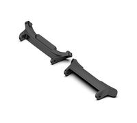 TPUOTI Adaptador de ajuste rápido para Samsung Galaxy Watch 7 Ultra, accesorios de 47mm, conector de acero inoxidable, 2 uds.(Black-24mm)