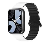 TPUOTI Banda magnética de silicona para la pulsera de banda de vigilancia Xiaomi Miband 9 PRO/Redmi 4 Pulsera de banda para la banda para mi Band 8 Pro.(White-Black,For Miband 8 Pro)