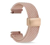 TPUOTI Bandas de nailon Correas de reloj de nailon trenzado de liberación rápida Correa deportiva elástica de repuesto para hombres y mujeres 20 mm 22 mm(Pink,22mm)