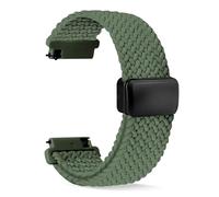 TPUOTI Bandas de nailon Correas de reloj de nailon trenzado de liberación rápida Correa deportiva elástica de repuesto para hombres y mujeres 20 mm 22 mm(Green,22mm)