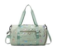 TPUOTI Bolsa cruzada impermeable para gimnasio, yoga, deporte, baile, para niñas, niños, graffiti, impresión, viajes, fitness, siwmming, seco, húmedo, impermeable, Green, Talla única