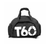 TPUOTI Bolsa de gimnasio impermeable para hombres y mujeres, bolsa de fitness al aire libre, bolsa portátil, ultraligera, yoga, deportes, mochila de viaje grande, blanco y negro, Talla única
