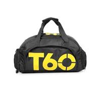 TPUOTI Bolsa de gimnasio impermeable para hombres y mujeres, bolsa de fitness al aire libre, bolsa portátil, ultraligera, yoga, deportes, mochila de viaje grande, Color negro., Talla única