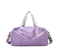 TPUOTI Bolsa deportiva de gimnasio para mujeres y hombres, bolsa de mano seca y húmeda, de pana, para natación, fin de semana, entrenamiento, viajes, al aire libre, invierno, Purple, Talla única