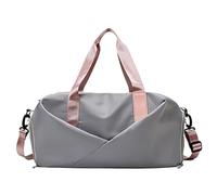 TPUOTI Bolsa deportiva de gimnasio para mujeres y hombres, bolsa de mano seca y húmeda, de pana, para natación, fin de semana, entrenamiento, viajes, al aire libre, invierno, Gray, Talla única