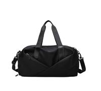 TPUOTI Bolsa deportiva de gimnasio para mujeres y hombres, bolsa de mano seca y húmeda, de pana, para natación, fin de semana, entrenamiento, viajes, al aire libre, invierno, Black, Talla única