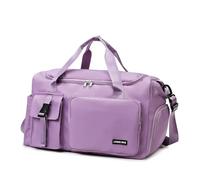TPUOTI Bolsa deportiva para gimnasio, viajes, seco y húmedo, para mujer, para natación, hombro, fitness, al aire libre, bolsa de viaje de fin de semana, Purple, Talla única, Artesano