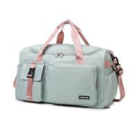 TPUOTI Bolsa deportiva para gimnasio, viajes, seco y húmedo, para mujer, para natación, hombro, fitness, al aire libre, bolsa de viaje de fin de semana, Green, Talla única, Artesano
