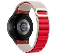 TPUOTI Bucle deportivo para Samsung Galaxy Watch 7/6/5/4 44/40mm 5 pro 45mm banda G pulsera de nailon Galaxy watch 6 Correa clásica 43/47mm(StarlightRed 11,7 40mm)
