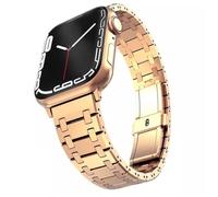 TPUOTI Correa de acero inoxidable para Apple Watch Ultra band 49mm 38/40/41mm 42/44/45mm S10 42MM 46MM pulsera para s 10 9 8 7 Se 6 5 4 Se(Rose gold,40mm)
