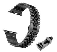 TPUOTI Correa de acero metálico para Apple Watch Ultra Band 49 mm 46 mm 44 mm 38 mm 42 mm Pulsera de repuesto IWatch Series 10 9 8 7 6 5 45 mm 41 mm Correas de reloj de ACERO INOXIDABLE(Black Tool,42/