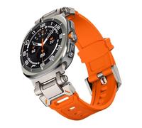 TPUOTI Correa de goma para Samsung Galaxy Ultra 47mm, banda de silicona suave para Galaxy 7 ULTRA 47MM, pulsera sin huecos, correas de reloj(Orange)