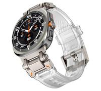 TPUOTI Correa de goma para Samsung Galaxy Watch 7 Ultra 47mm, pulsera de silicona para Galaxy Watch Ultra 47mm, pulsera deportiva(Titanium)
