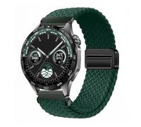 TPUOTI Correa de nailon de 22mm y 20mm para Huawei Watch GT4/Pro 46mm/GT3/GT2 2e, pulsera transpirable para Samsung Watch 6/5/4/3/Gear S3(Jungle green,For other 20mm)