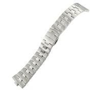 TPUOTI Correa de reloj convexa de acero inoxidable sólido de liberación rápida de 25-7mm para correa de reloj plateada Vacheron Constantin