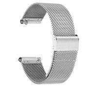 TPUOTI Correa de reloj Correas de reloj de liberación rápida de metal para hombres y mujeres Correa de relojes inteligentes de acero inoxidable Reemplazo de pulsera 18 mm 20 mm 22 mm(Silver,22mm)