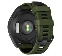 TPUOTI Correa de reloj de 22 mm para Garmin Forerunner 965/Forerunner 955/Forerunner 945/Forerunner 935, bandas de repuesto de silicona suave de 22 mm(Army green black)