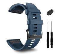 TPUOTI Correa de reloj de 26 mm, para Fenix 7X Pro Epix Pro 51 mm Correa de reloj Fenix 6X Pulsera de silicona Fenix 5X Plus Pulsera inteligente Fenix 6X Pro Descent Mk2i MK3i 51 mm(Slate)