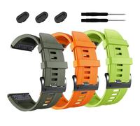 TPUOTI Correa de reloj de 26 mm, para Fenix 7X Pro Epix Pro 51 mm Correa de reloj Fenix 6X Pulsera de silicona Fenix 5X Plus Pulsera inteligente Fenix 6X Pro Descent Mk2i MK3i 51 mm(3pack E)