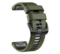 TPUOTI Correa de reloj de 26 mm para Garmin Fenix 7X Pro/ 7X/ 6X Pro/ 6X/ 5X/ 3, repuesto de silicona QuickFit de 26 mm para Garmin Descent Mk3i 51 mm/Epix Pro 51 mm/TACTIX 7(Army green bl